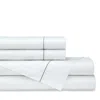 Lili Alessandra Dana 300-thread Count Queen Sheet Set In White/silver
