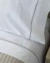 Lili Alessandra Dana 300-thread Count King Sheet Set In White/raffia