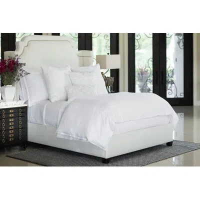 Lili Alessandra Bloom Linen Duvet Cover In White