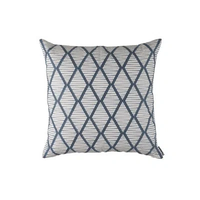 Lili Alessandra Brook Linen Throw Square Pillow Cover & Insert In Gray