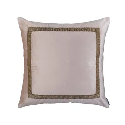 Lili Alessandra Caesar Velvet Feathers Throw Pillow In Purple