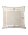 Lili Alessandra Cairo 28" Euro Pillow In Naturalsalmon