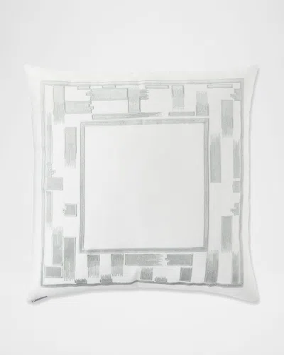 Lili Alessandra Capri European Pillow In White
