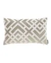 Lili Alessandra Karl Sm Rectangle Pillow, 14 X 22 In Beige