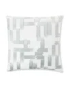 Lili Alessandra Milo Square Velvet Pillow In Aquamarine