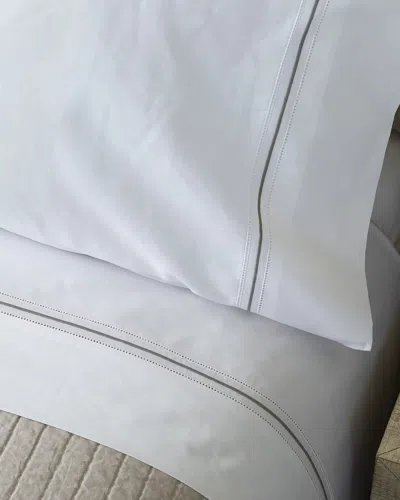 Lili Alessandra Dana Pillowcase Pair, Standard In White/raffia
