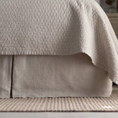 Lili Alessandra Dawn 22" Bed Skirt In Beige