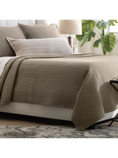 Lili Alessandra Dawn Terra Trench Coat Pillow & Coverlet Collection In Brown