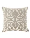 Lili Alessandra Diana Applique Pillow, 22"sq. In Ivory