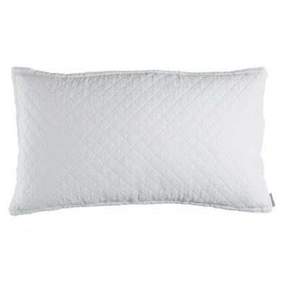 Lili Alessandra Emily Linen Lumbar Pillow In White
