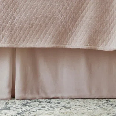 Lili Alessandra Enzo Bed Skirt In Blush