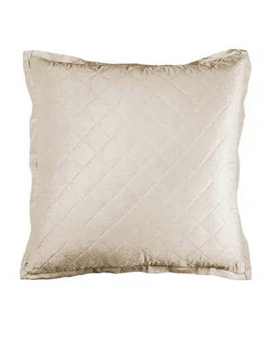 Lili Alessandra European Chloe Velvet Sham In Ivory