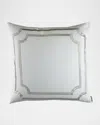 Lili Alessandra European Soho Sham In Ice Silver