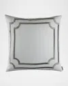 Lili Alessandra European Soho Sham In Silver