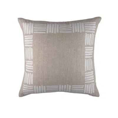 Lili Alessandra European Square Pillow Cover & Insert In Natural,white