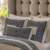 Lili Alessandra Guy Rectangular Linen Pillow Cover & Insert In Midnight
