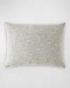 Lili Alessandra Tweed Travertine Luxe Euro Pillow In Travertine