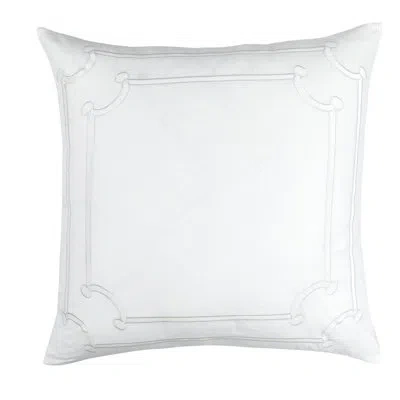 Lili Alessandra Jana Feathers Throw Pillow In White
