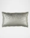 Lili Alessandra Yovanna Quilted King Sham In Silver