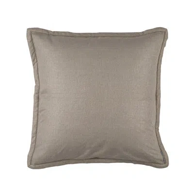 Lili Alessandra Laurie Basketweave Euro Pillow Cover And Insert In Brown