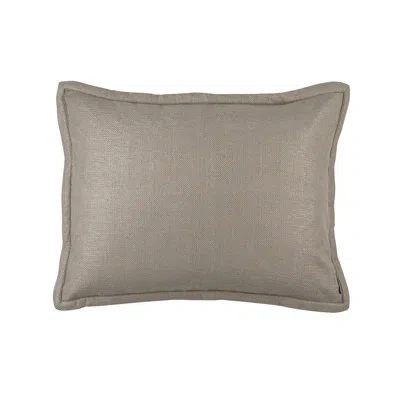 Lili Alessandra Laurie Basketweave Pillow Cover And Insert In Brown