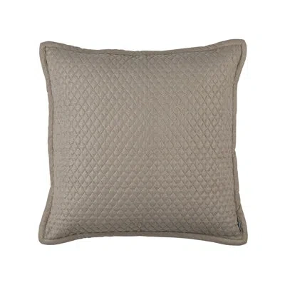 Lili Alessandra Laurie Diamond Euro Pillow In Brown