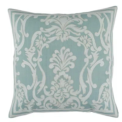 Lili Alessandra Louie Decorative Pillow Spa/white 22x22 In Multi