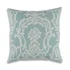 Lili Alessandra Louie Square Pillow In Spa/white