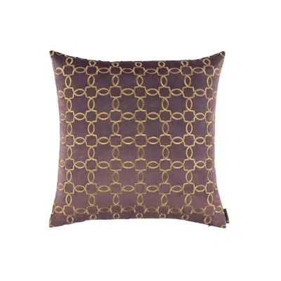 Lili Alessandra Lynx Square Pillow Cover & Insert In Brown