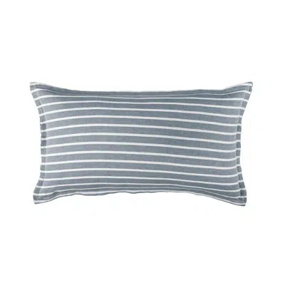 Lili Alessandra Meadow Cotton Blend Lumbar Rectangular Pillow Cover & Insert In Blue