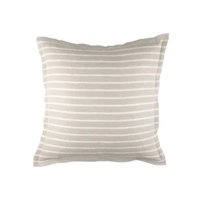 Lili Alessandra Meadow Cotton Blend Zipper Pillow In Neutral
