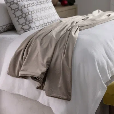 Lili Alessandra Milo Unquilted Throw In Brown