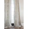 Lili Alessandra Moderne 120 X 52 Drapery Panel, Pair In Ivory/silver