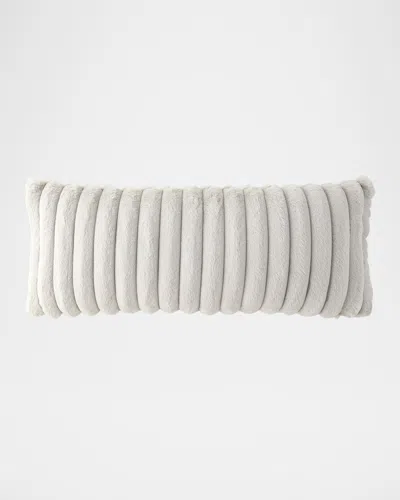 Lili Alessandra Mondo Decorative Lumbar Pillow, 14" X 36" In Grey