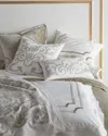 Lili Alessandra Mozart Small Rectangle Pillow In Silver