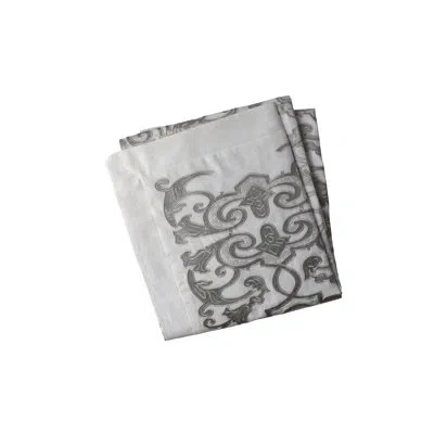 Lili Alessandra Mozart Throw In Ice Silver