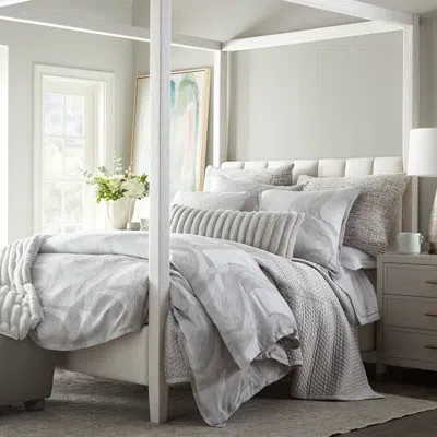Lili Alessandra Oasis Duvet In Cream,gray