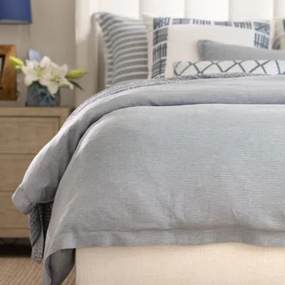 Lili Alessandra Rain Standard Cotton Duvet Cover In Blue