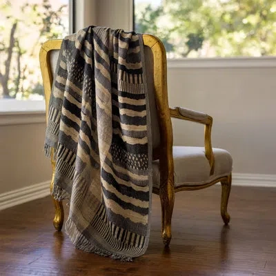Lili Alessandra Santa Barbara Throw In Brown