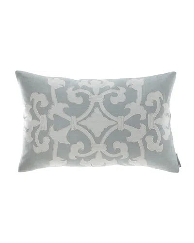 Lili Alessandra Serena Small Rectangle Decorative Pillow In Blue
