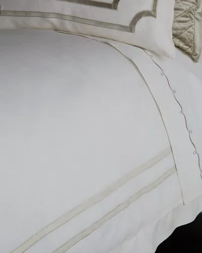 Lili Alessandra Queen Soho Duvet Cover In Silver
