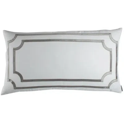 Lili Alessandra Soho Lumbar Pillow In Silver