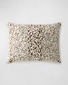 Lili Alessandra Spectrum Safari Java Luxe Euro Pillow In Brown