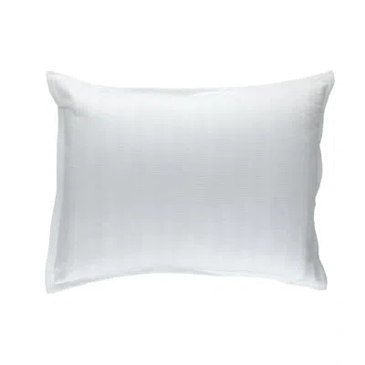 Lili Alessandra Stela Cotton Feather Lumbar Pillow In White