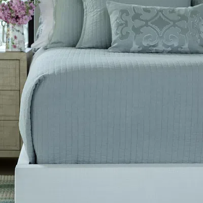 Lili Alessandra Tessa Quilted European Pillow In Sky
