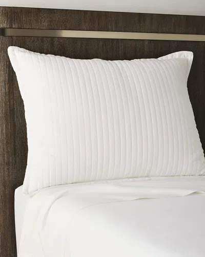 Lili Alessandra Tessa Quilted Luxe Euro Pillow, 27" X 36" In White