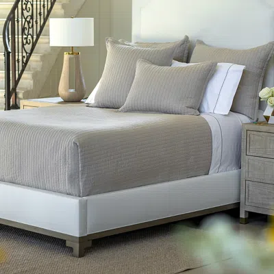 Lili Alessandra Tessa Quilted Standard Pillow In Raffia