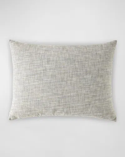 Lili Alessandra Tweed Travertine Luxe Euro Pillow In White