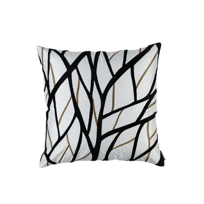 Lili Alessandra Twig Square Throw Pillow In Ivory