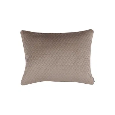 Lili Alessandra Valentina Quilted Medium Pillow In Brown